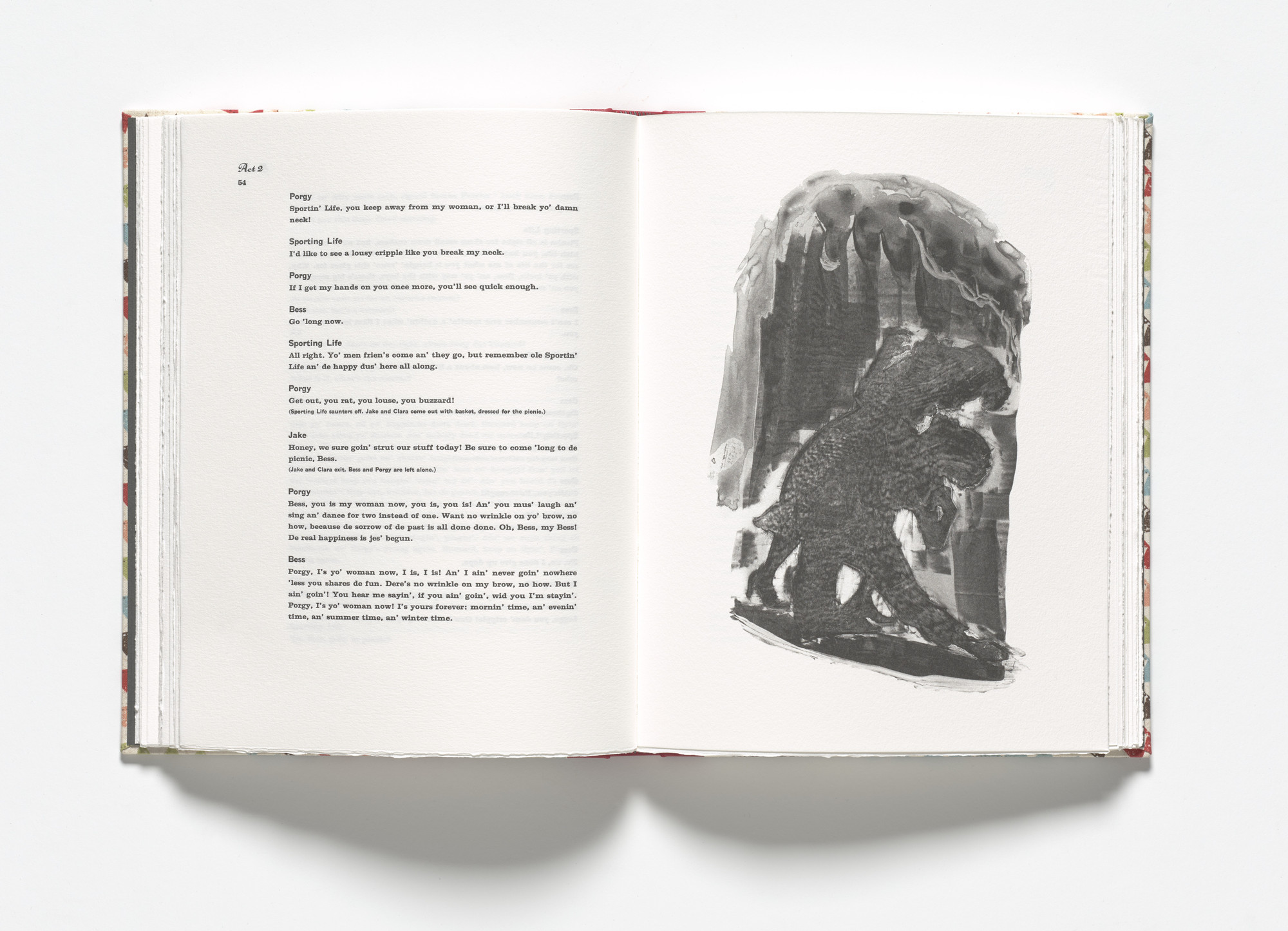 Kara Walker. Porgy and Bess embrace (plate, facing page 54) from Porgy & Bess