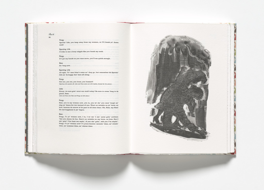 Porgy and Bess embrace (plate, facing page 54) from Porgy & Bess