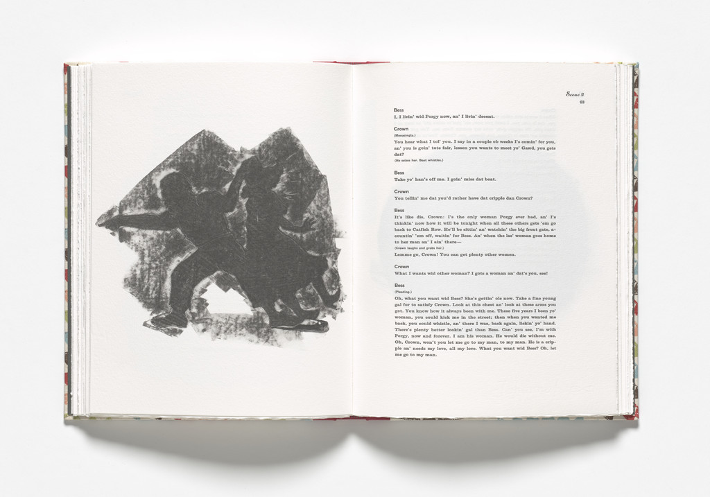 Crown and Bess on the island (plate, facing page 63) from Porgy & Bess