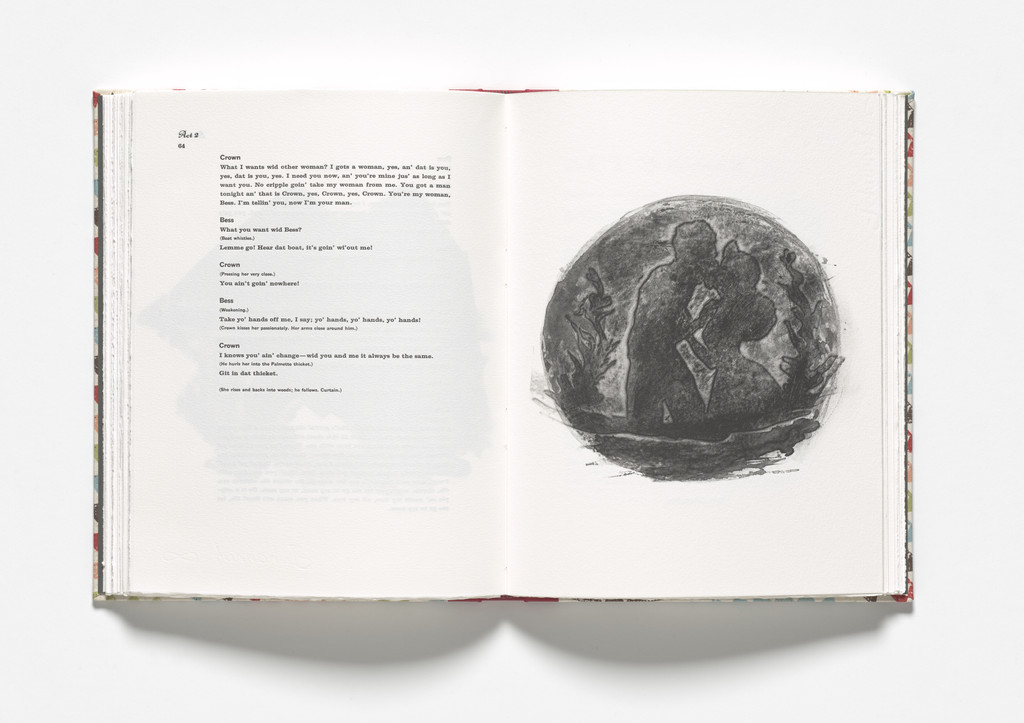 Crown seduces Bess (plate, facing page 64) from Porgy & Bess