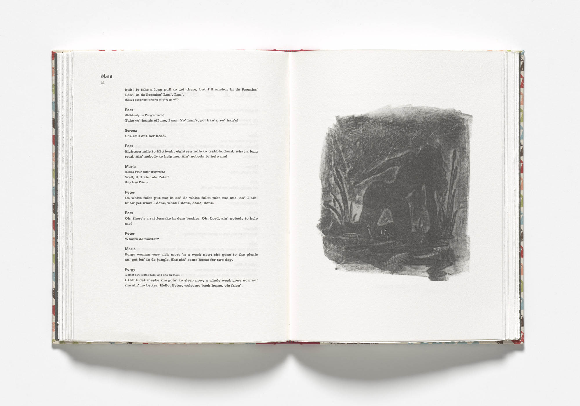 Kara Walker. Bess, delirious, remembers (plate, facing page 66) from Porgy & Bess