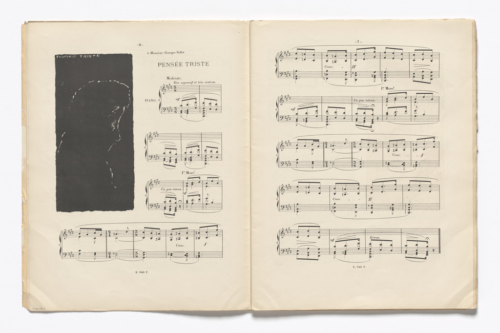 Sad Thought (Pensée triste) (headpiece, page 6) from Petites scènes familières