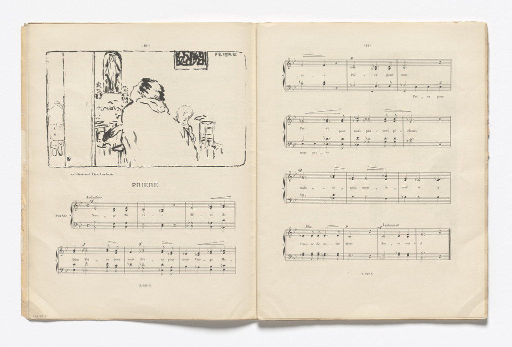 Prayer (Prière) (headpiece, page 10) from Petites scènes familières