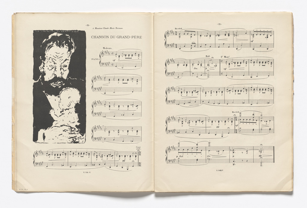 Grandfather's Song (La Chanson du grande-père) (headpiece, page 12) from Petites scènes familières