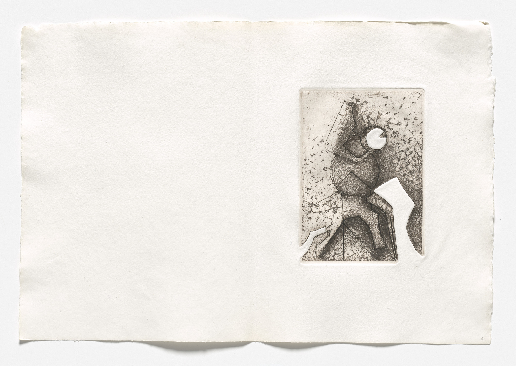 Enrique Zañartu. Plate (folio 4) from Histoire des rechutes. 1968