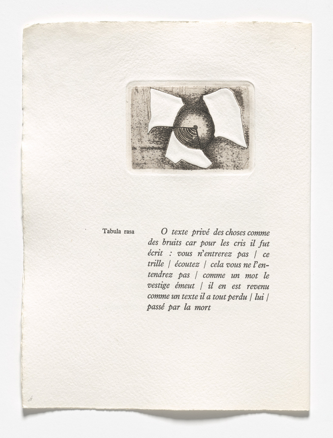 Enrique Zañartu. In-text plate (folio 11 verso) from Histoire des rechutes. 1968