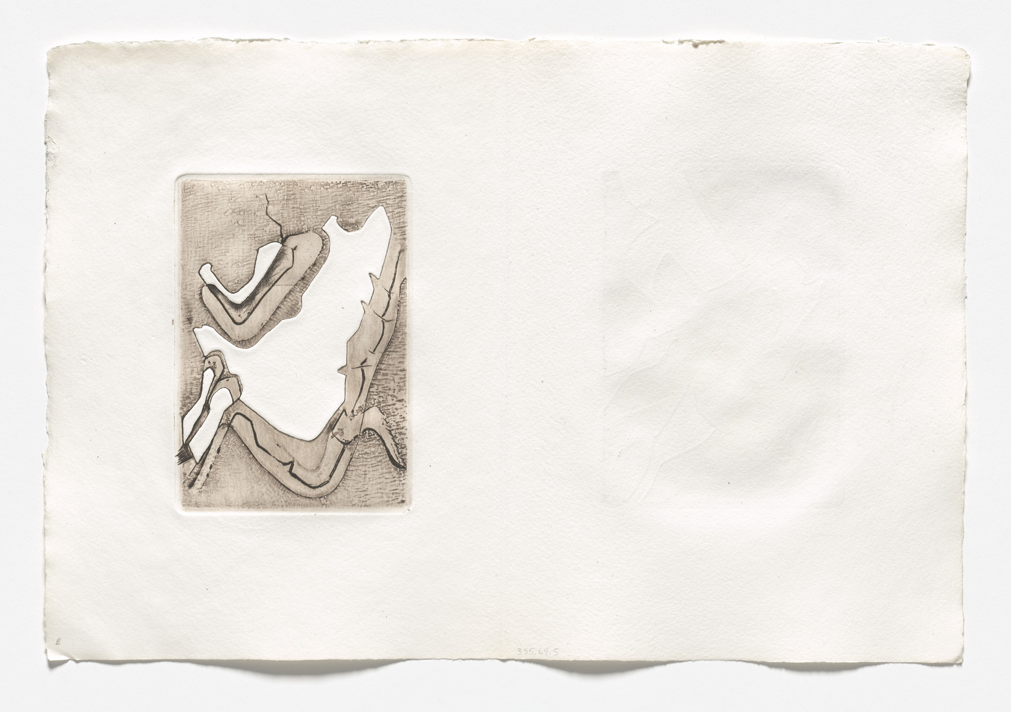 Enrique Zañartu. Plate (folio 13 verso) from Histoire des rechutes. 1968