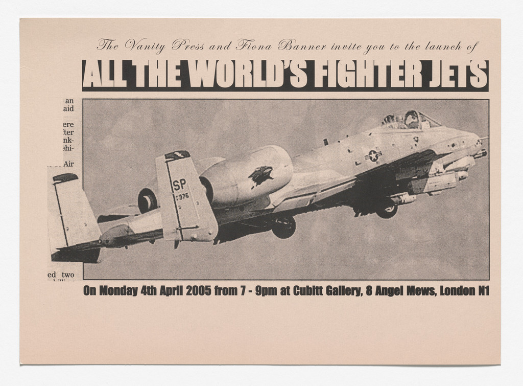 All the World's Fighter Plane 2004 Book Launch at Cubitt Gallery