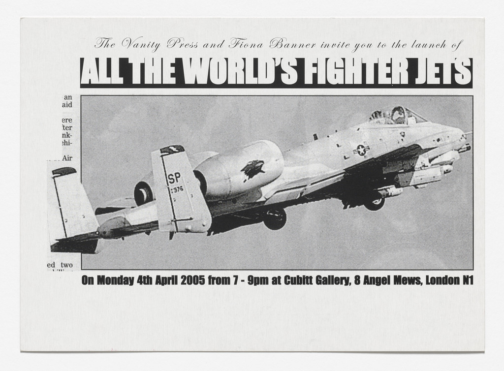 All the World's Fighter Plane 2004 Book Launch at Cubitt Gallery