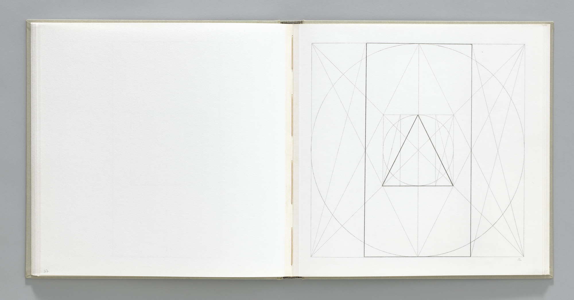 Sol LeWitt. Plate (folio 24) from Geometric Figures within Geometric Figures
