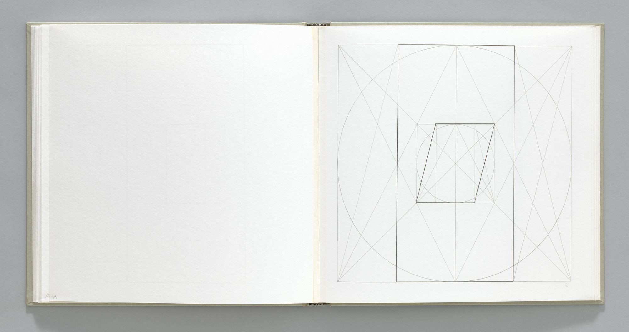 Sol LeWitt. Plate (folio 26) from Geometric Figures within Geometric Figures