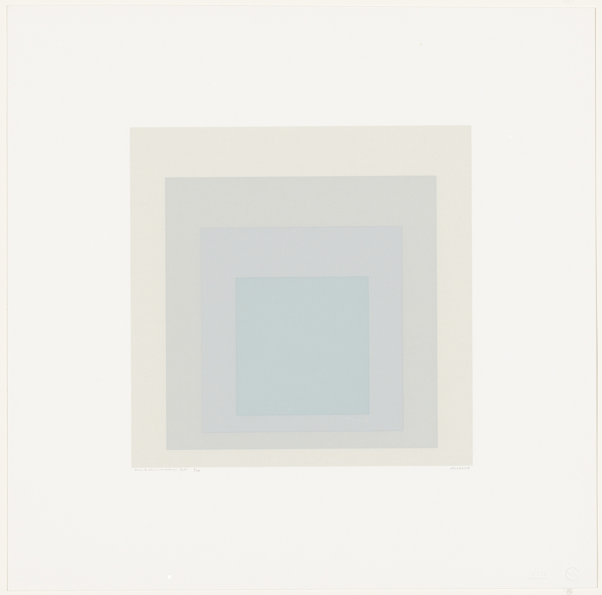 Josef Albers. Grey Instrumentation IIa from Gray Instrumentation II