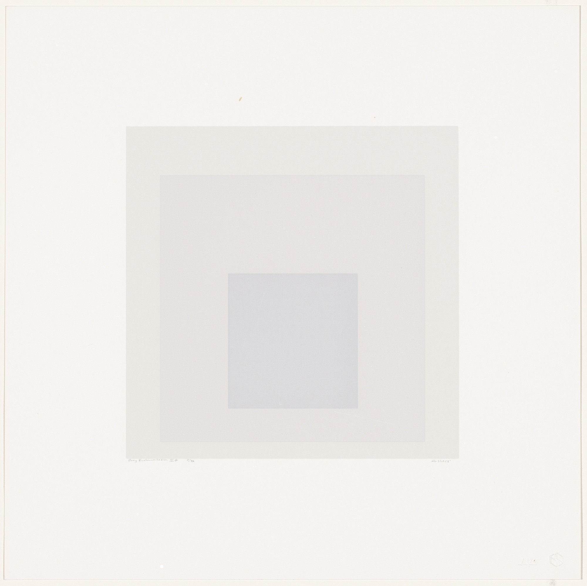 Josef Albers. Gray Instrumentation IIb from Gray Instrumentation II