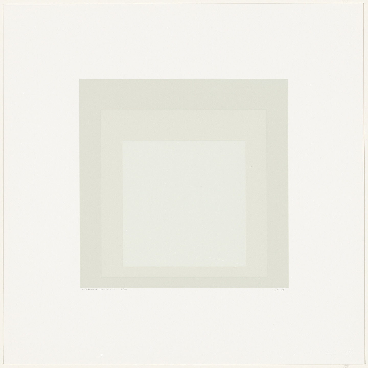 Josef Albers. Gray Instrumentation IIc from Gray Instrumentation II. 1975