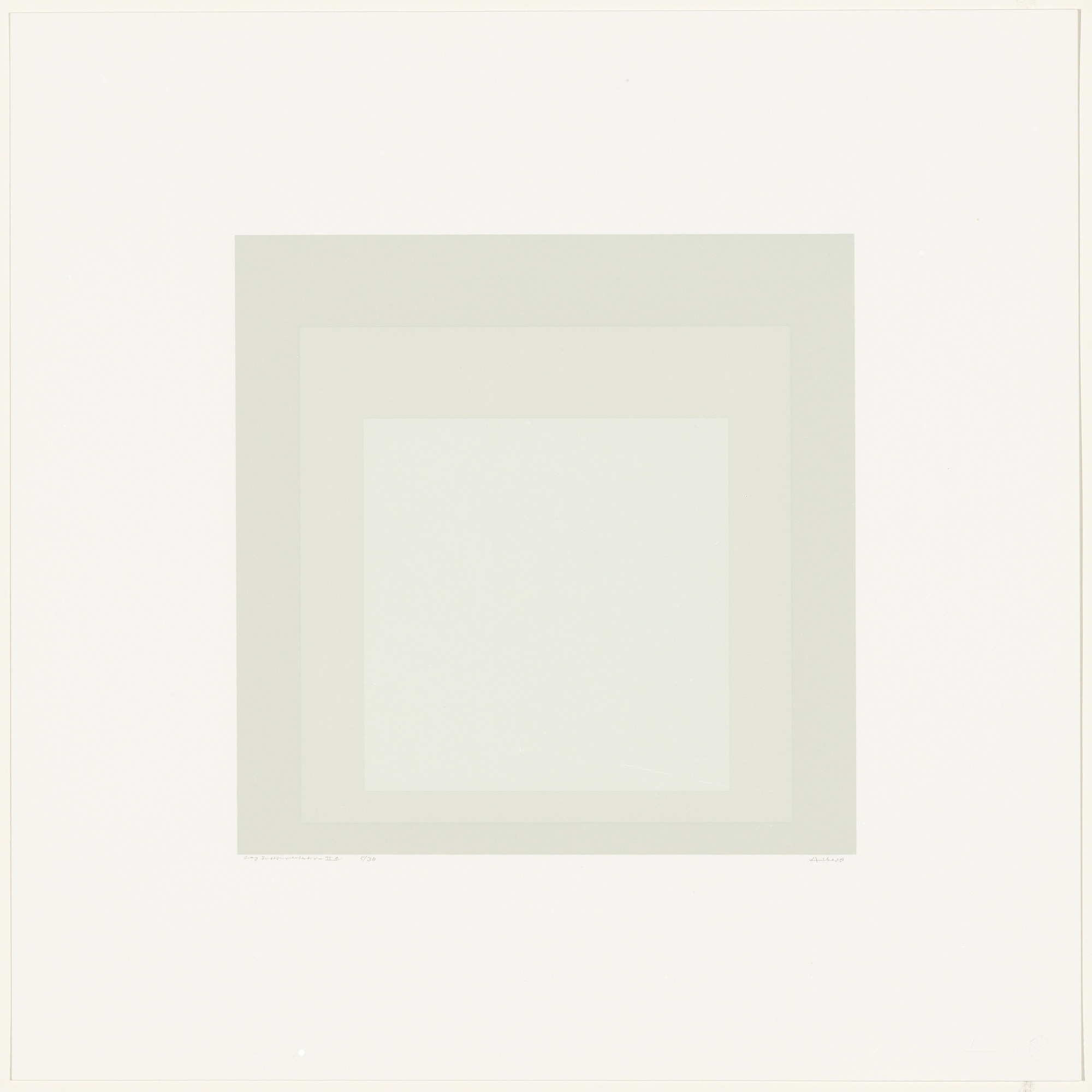Josef Albers. Gray Instrumentation IIc from Gray Instrumentation II