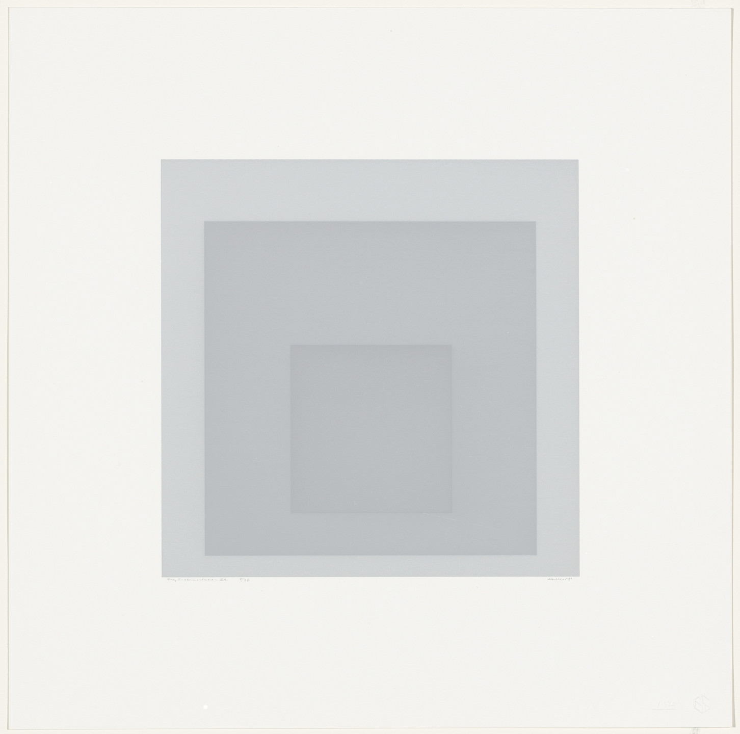 Josef Albers. Gray Instrumentation IIe from Gray Instrumentation II. 1975