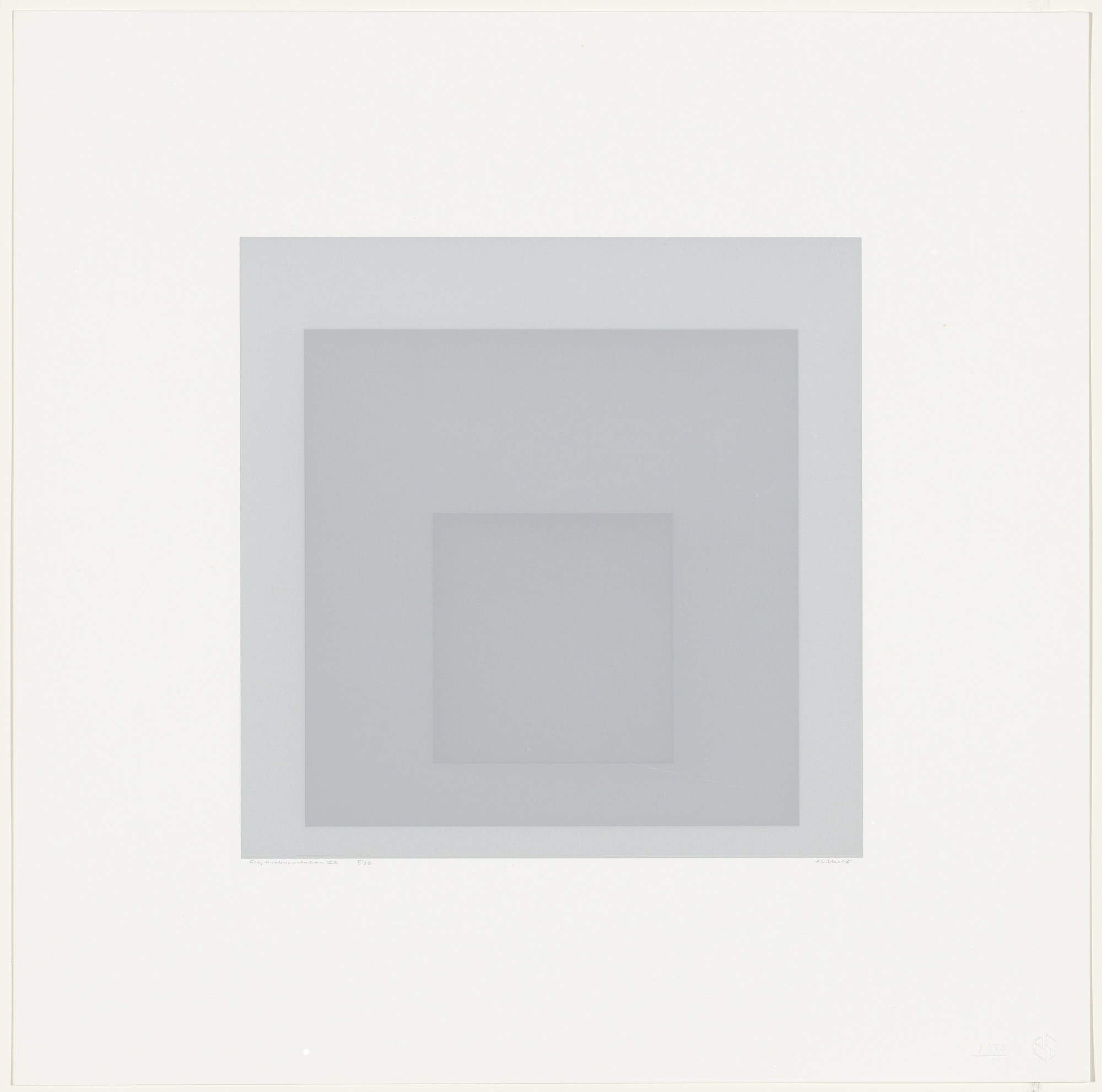 Josef Albers. Gray Instrumentation IIe from Gray Instrumentation II