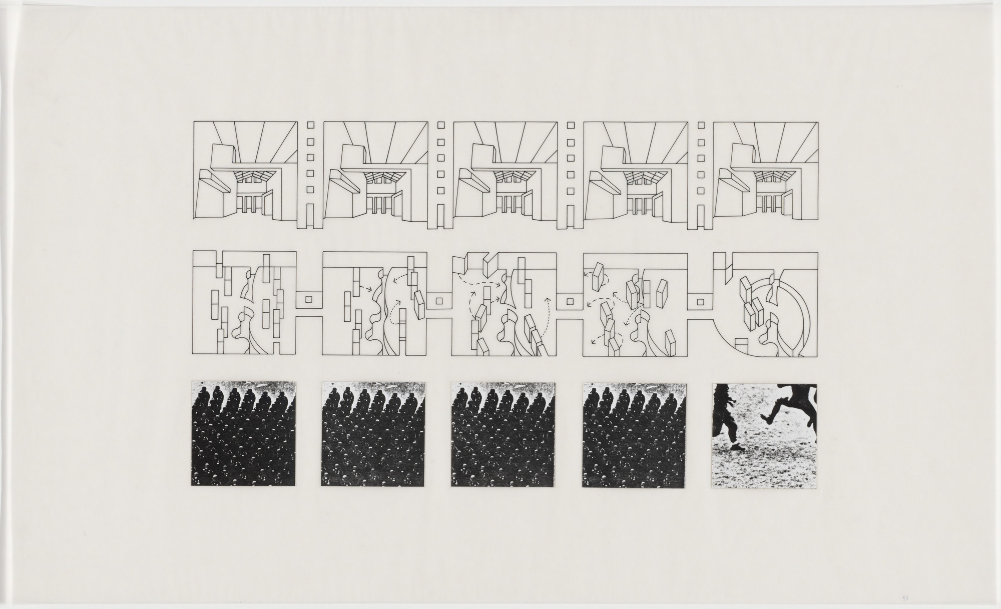 Bernard Tschumi. The Manhattan Transcripts Project, New York, New York, Episode 4: The Block. 1980-81