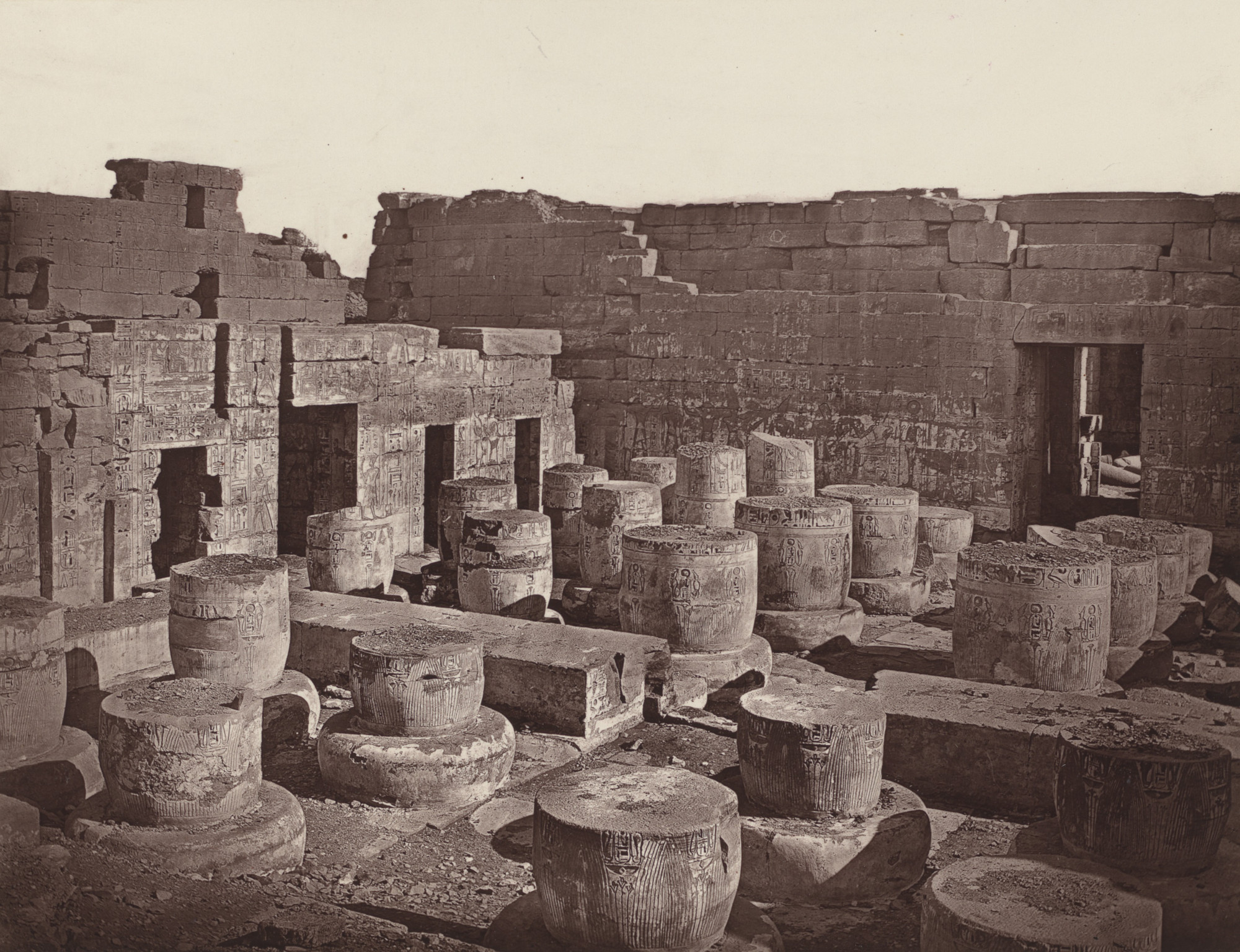 Captain William de Wiveleslie Abney. Remains of the Hypostyle Hall