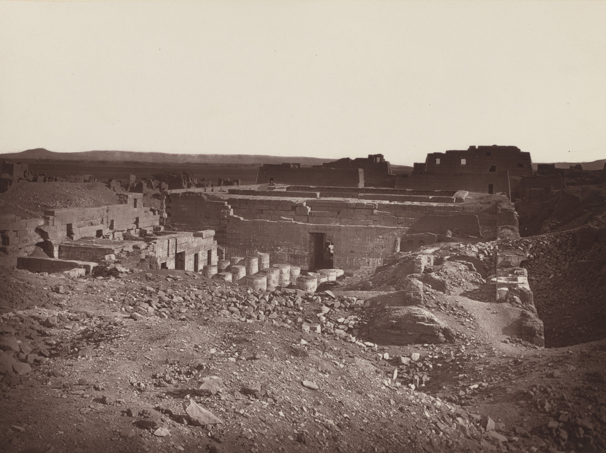 Captain William de Wiveleslie Abney. General View of the Temple from the North