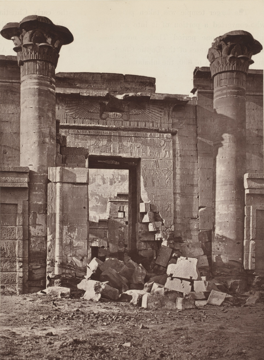 Captain William de Wiveleslie Abney. Gateway of the Small Temple. 1876