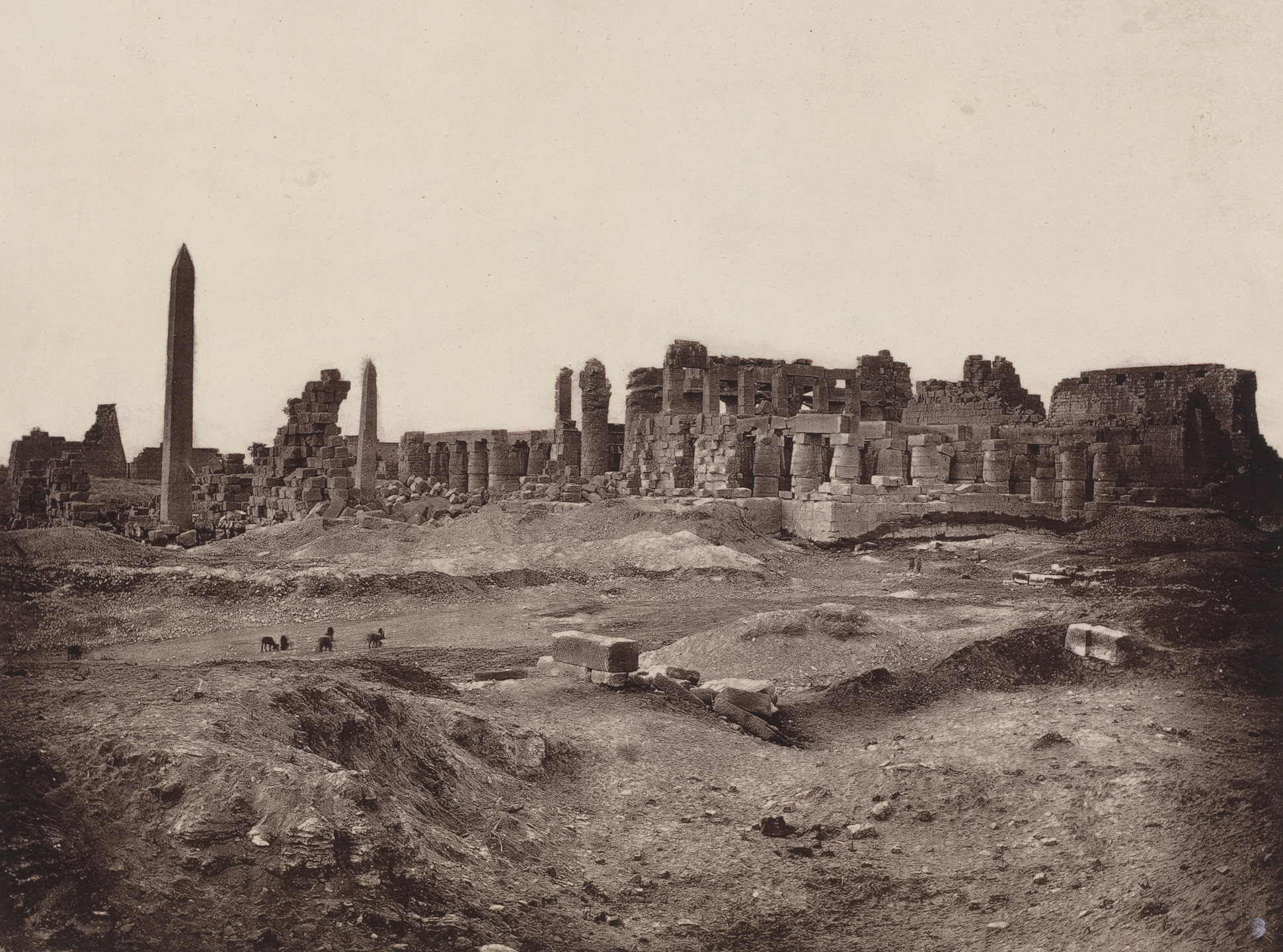 Captain William de Wiveleslie Abney. View of the Great Temple from the North-West. 1876