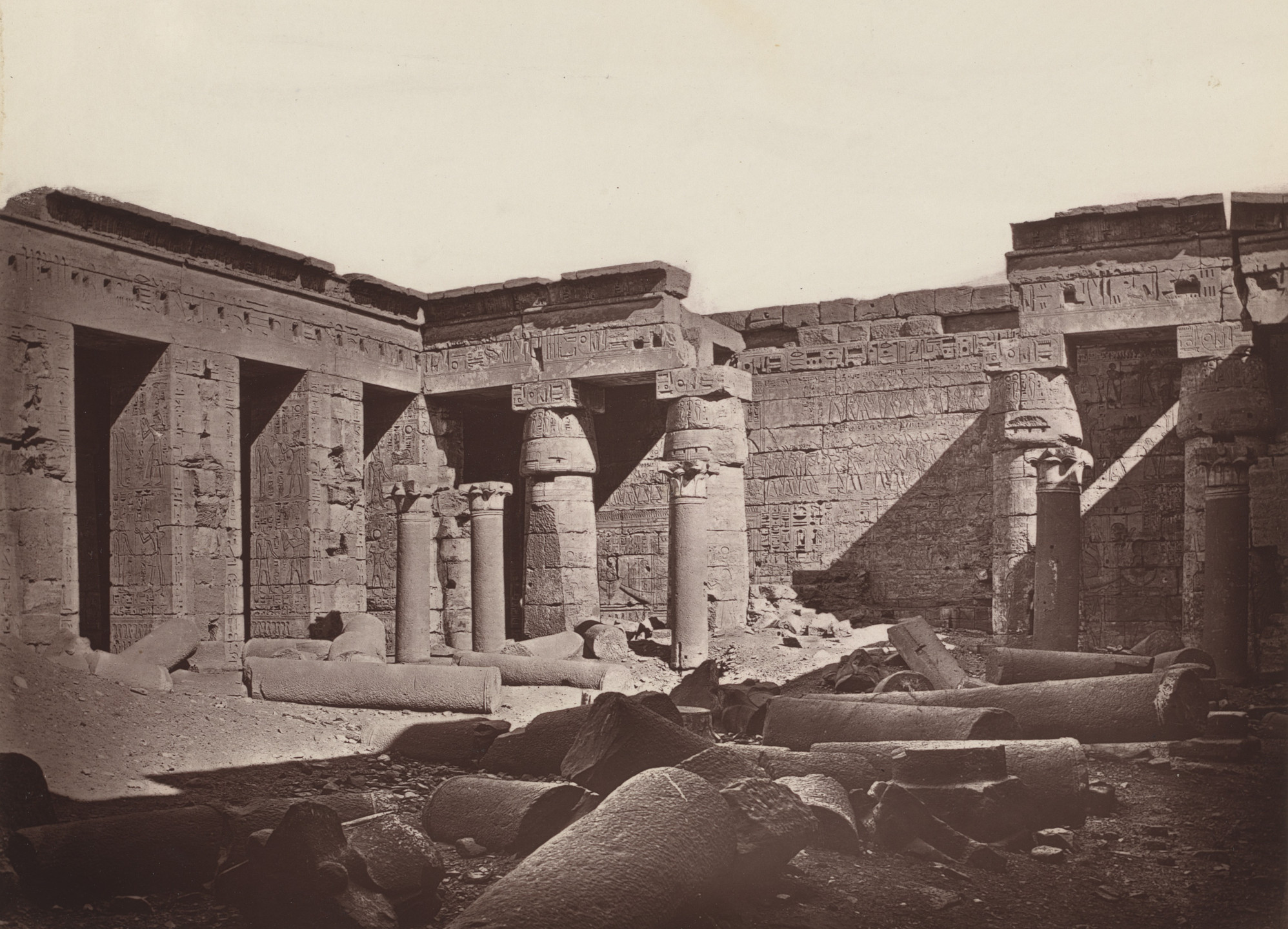 Captain William de Wiveleslie Abney. Second or Grand Court of the Great Temple. 1876