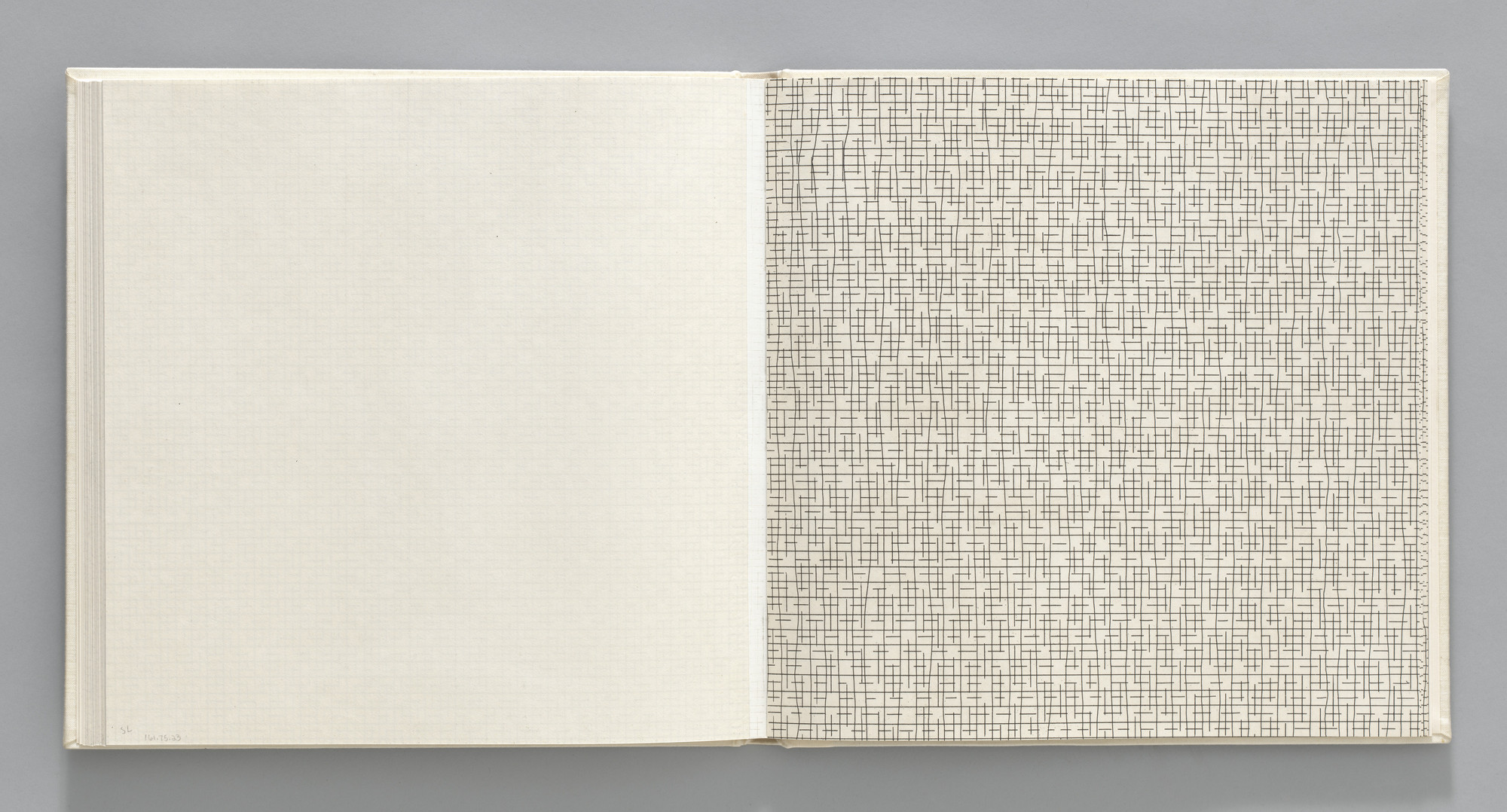 Sol LeWitt. Straight, Broken/Not-straight, Broken (plate, folio 27) from Grids, Using Straight Lines, Not-Broken Lines and Broken Lines in all Their Possible Combinations