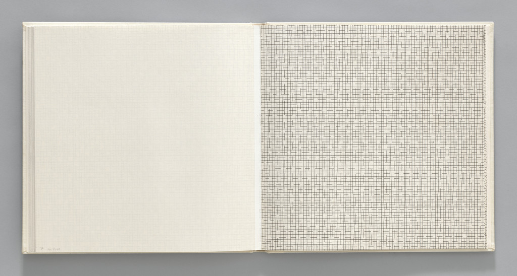 Straight, Broken/Straight, Not-straight, Broken (plate, folio 28) from Grids, Using Straight Lines, Not-Broken Lines and Broken Lines in all Their Possible Combinations