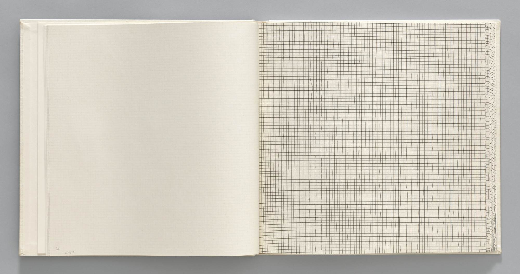Sol LeWitt. Straight/Straight, Not-straight (plate, folio 7) from Grids, Using Straight Lines, Not-Broken Lines and Broken Lines in all Their Possible Combinations