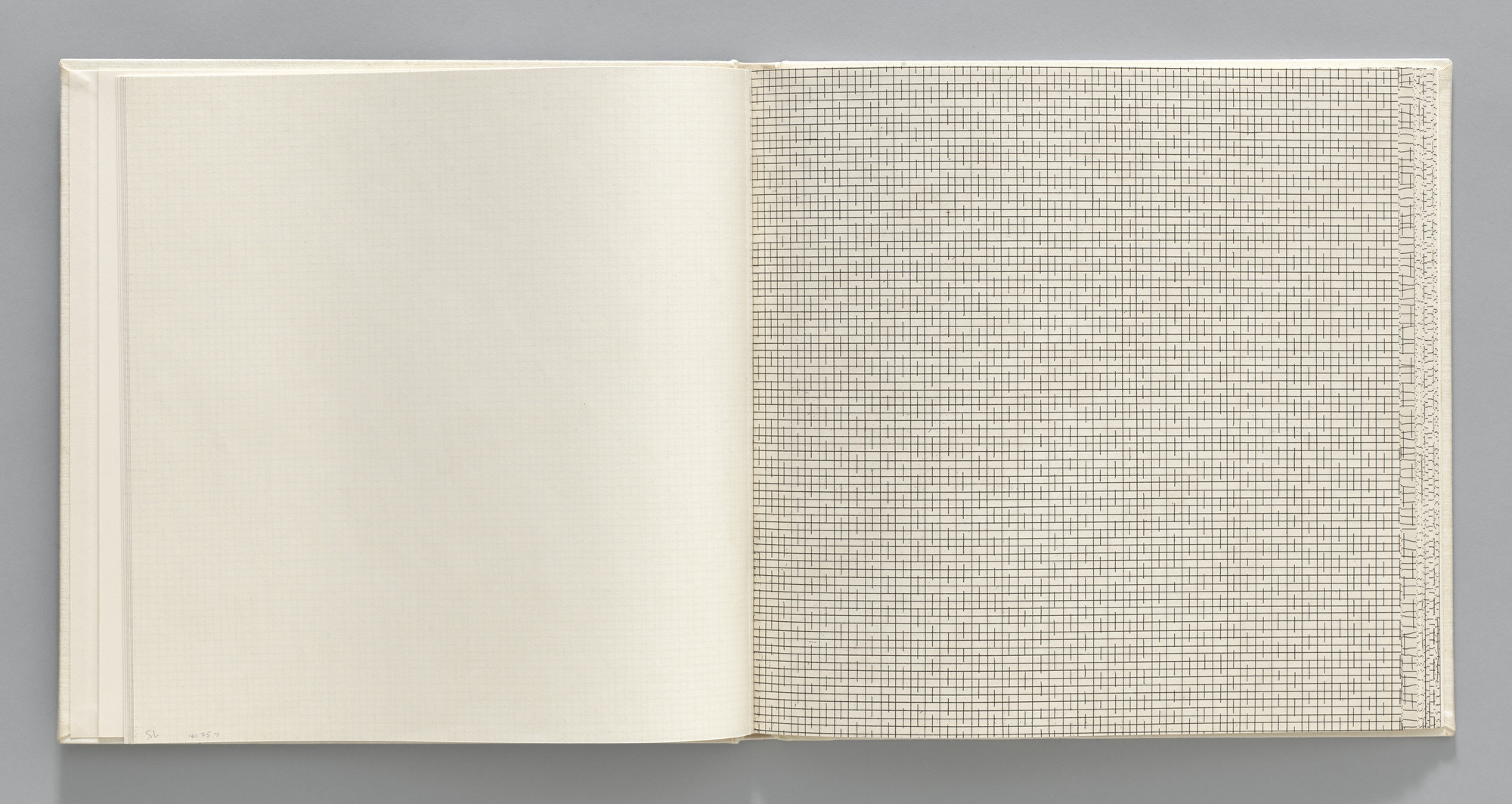 Sol LeWitt. Straight/Straight, Broken (plate, folio 8) from Grids, Using Straight Lines, Not-Broken Lines and Broken Lines in all Their Possible Combinations