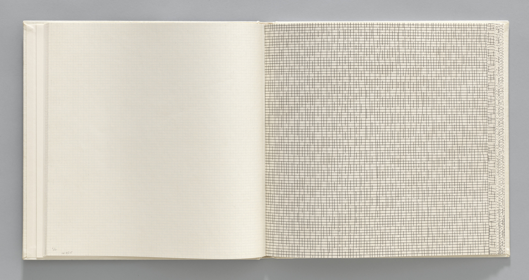 Sol LeWitt. Straight/Not-straight, Broken (plate, folio 9) from Grids, Using Straight Lines, Not-Broken Lines and Broken Lines in all Their Possible Combinations
