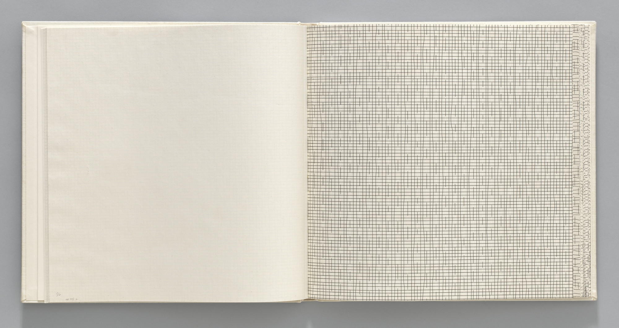 Sol LeWitt. Straight/Straight, Not-straight, Broken (plate, folio 10) from Grids, Using Straight Lines, Not-Broken Lines and Broken Lines in all Their Possible Combinations