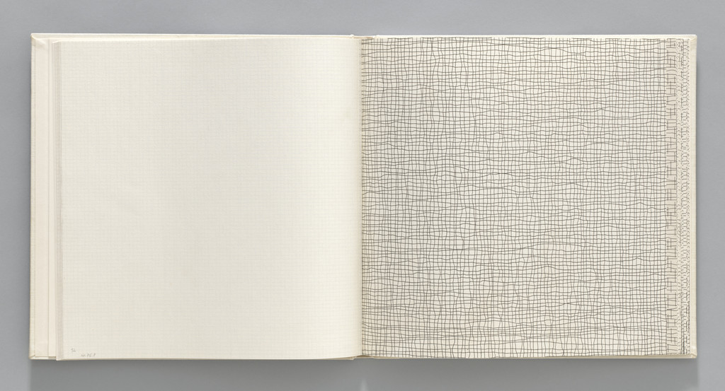 Not-straight/Not-straight (plate, folio 11) from Grids, Using Straight Lines, Not-Broken Lines and Broken Lines in all Their Possible Combinations