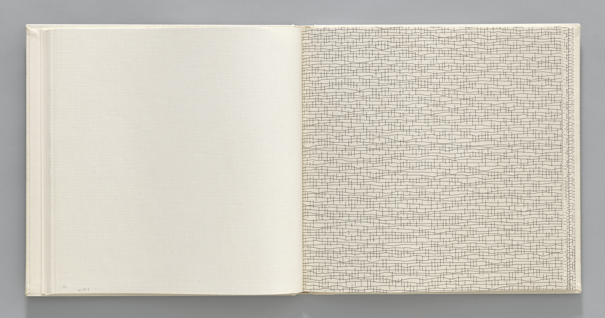 Sol LeWitt. Not-straight/Broken (plate, folio 12) from Grids, Using Straight Lines, Not-Broken Lines and Broken Lines in all Their Possible Combinations