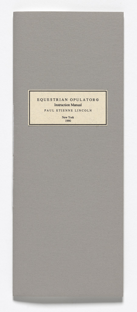 Equestrian Opulator (Instruction Manual)