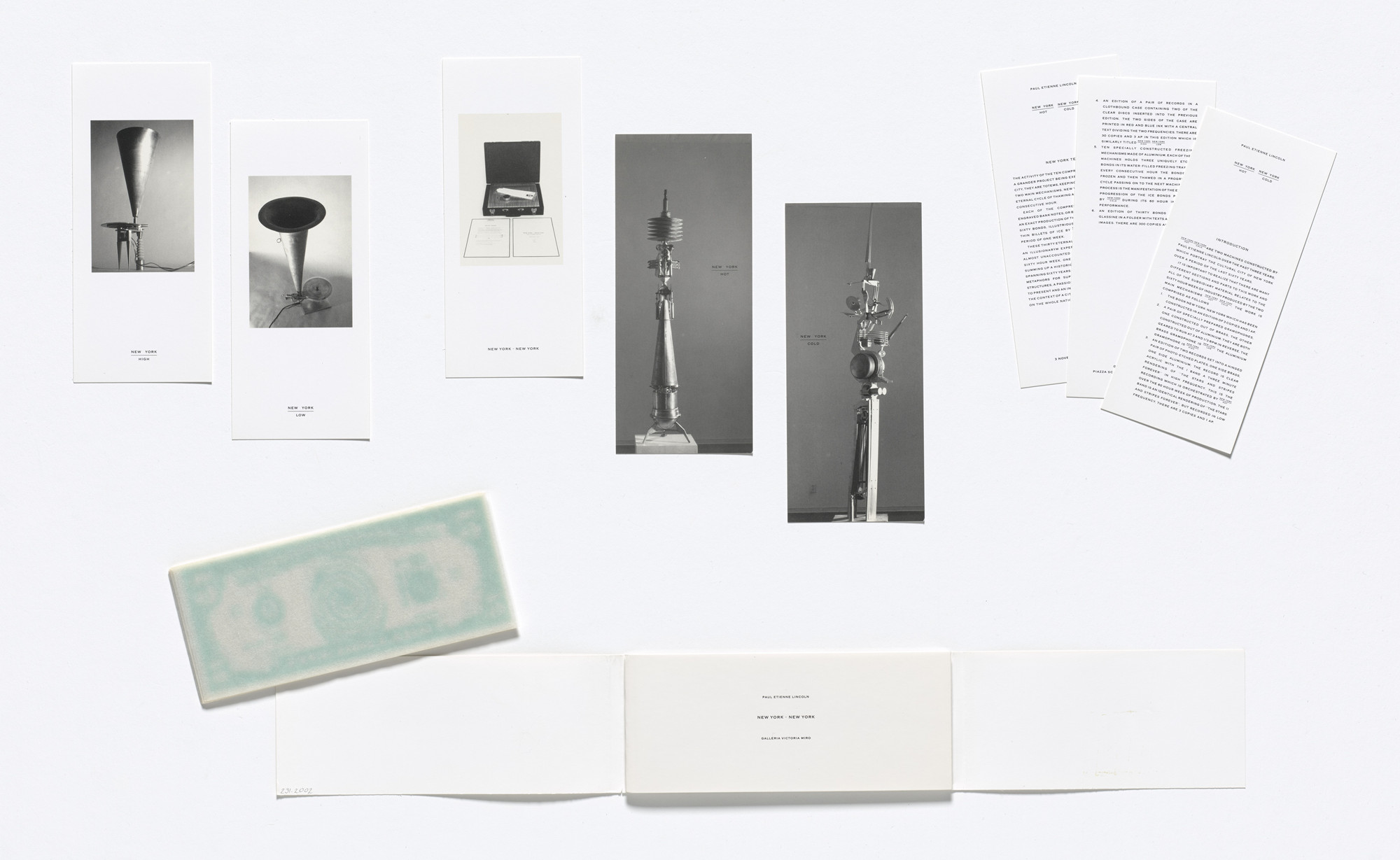 Paul Etienne Lincoln. New York Hot - New York Cold. 1990