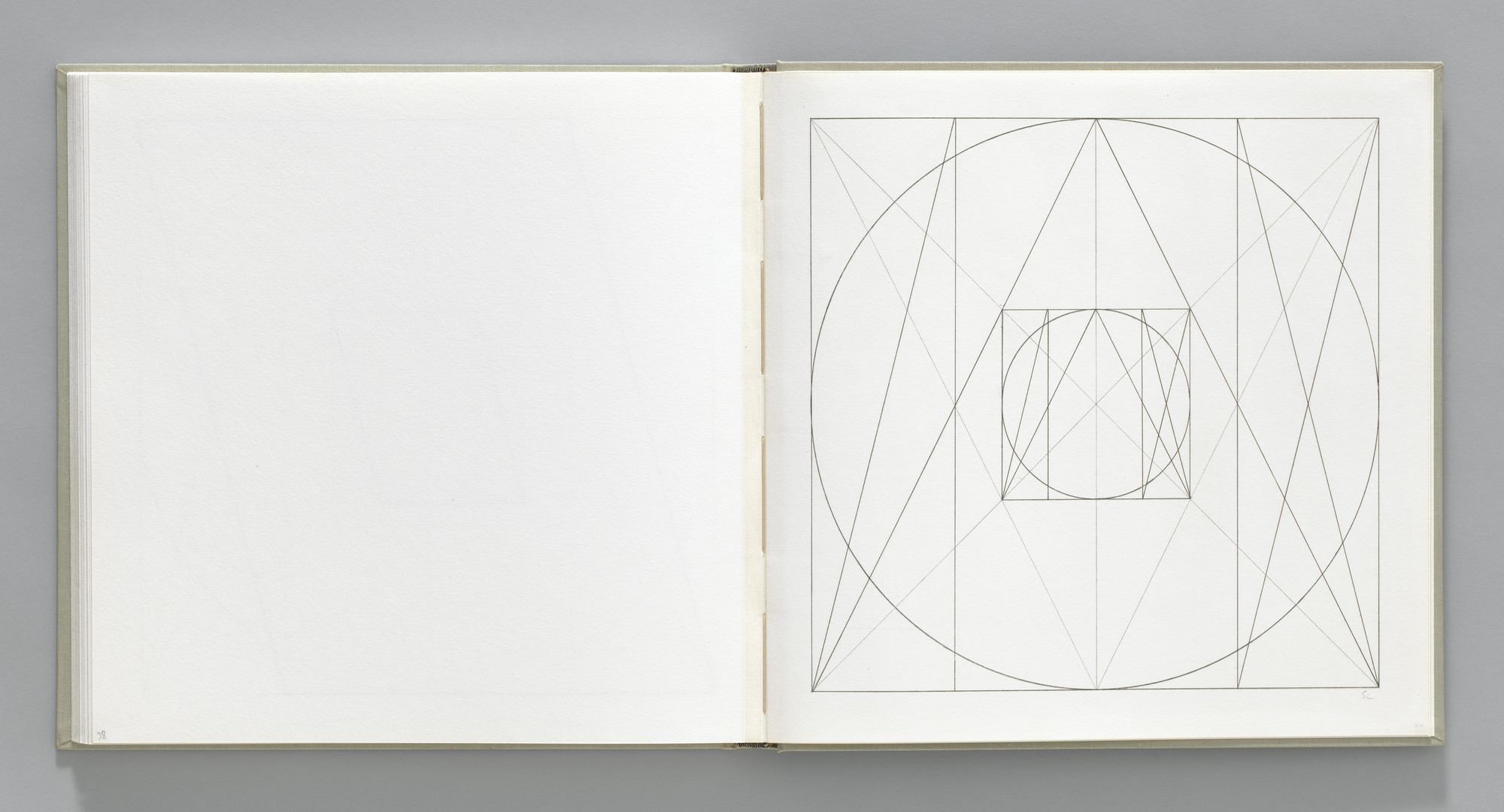 Sol LeWitt. Plate (folio 40) from Geometric Figures within Geometric Figures