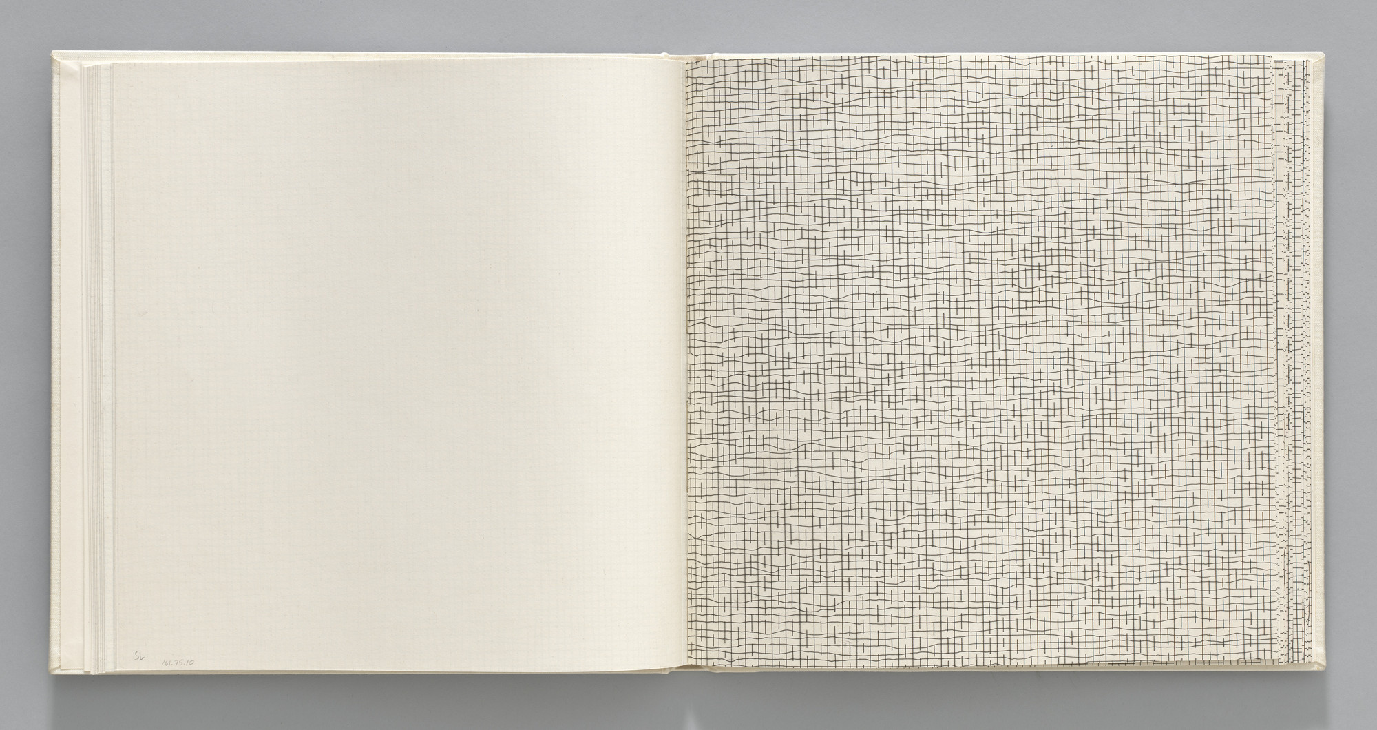 Sol LeWitt. Not-straight/Straight, Broken (plate, folio 14) from Grids, Using Straight Lines, Not-Broken Lines and Broken Lines in all Their Possible Combinations