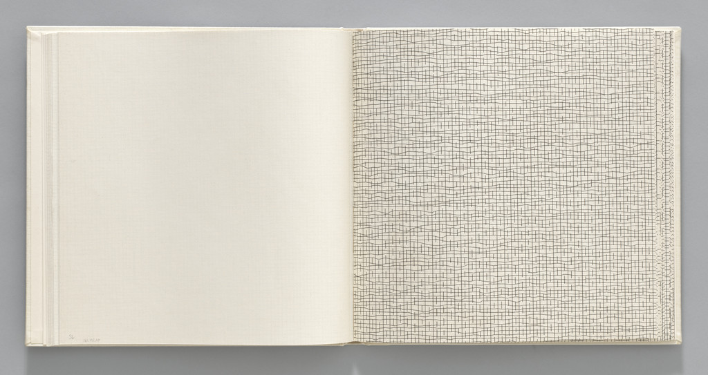 Not-straight/Straight, Broken (plate, folio 14) from Grids, Using Straight Lines, Not-Broken Lines and Broken Lines in all Their Possible Combinations