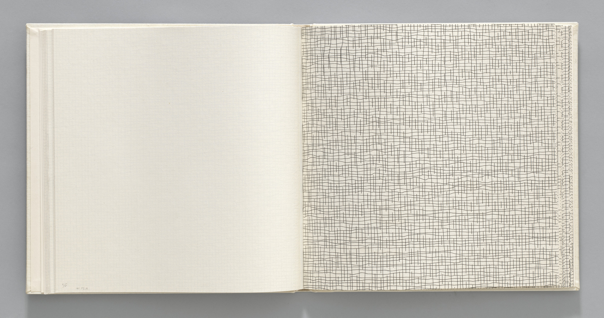 Sol LeWitt. Not-straight/Not-straight, Broken (plate, folio 15) from Grids, Using Straight Lines, Not-Broken Lines and Broken Lines in all Their Possible Combinations