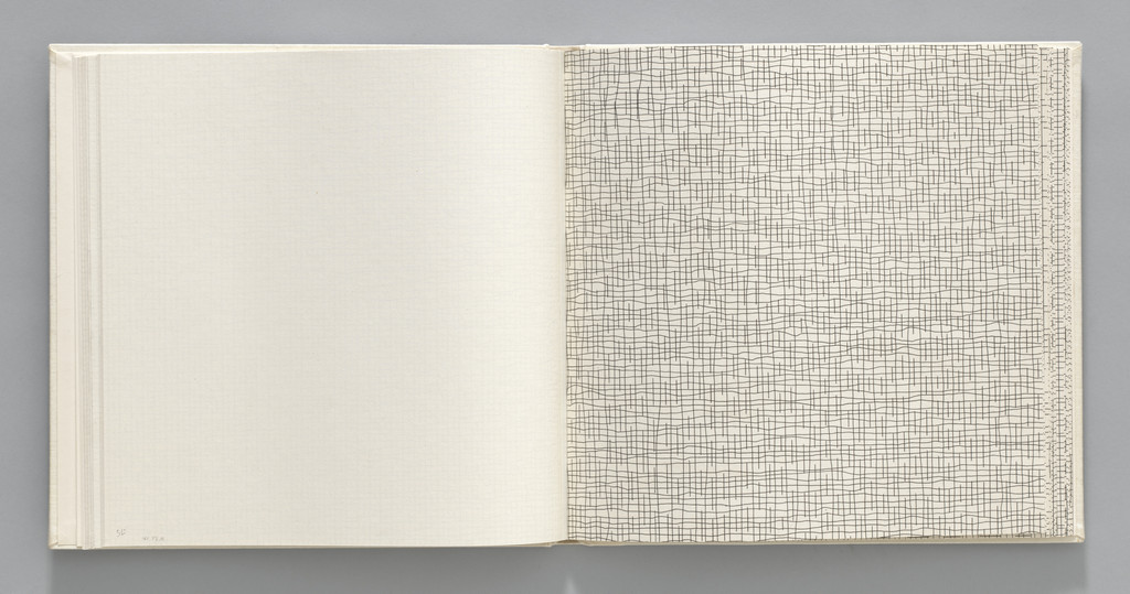 Not-straight/Not-straight, Broken (plate, folio 15) from Grids, Using Straight Lines, Not-Broken Lines and Broken Lines in all Their Possible Combinations
