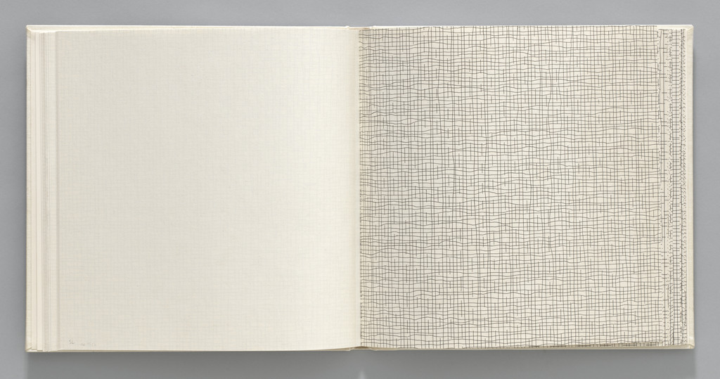 Not-straight/Straight, Not-straight, Broken (plate, folio 16) from Grids, Using Straight Lines, Not-Broken Lines and Broken Lines in all Their Possible Combinations