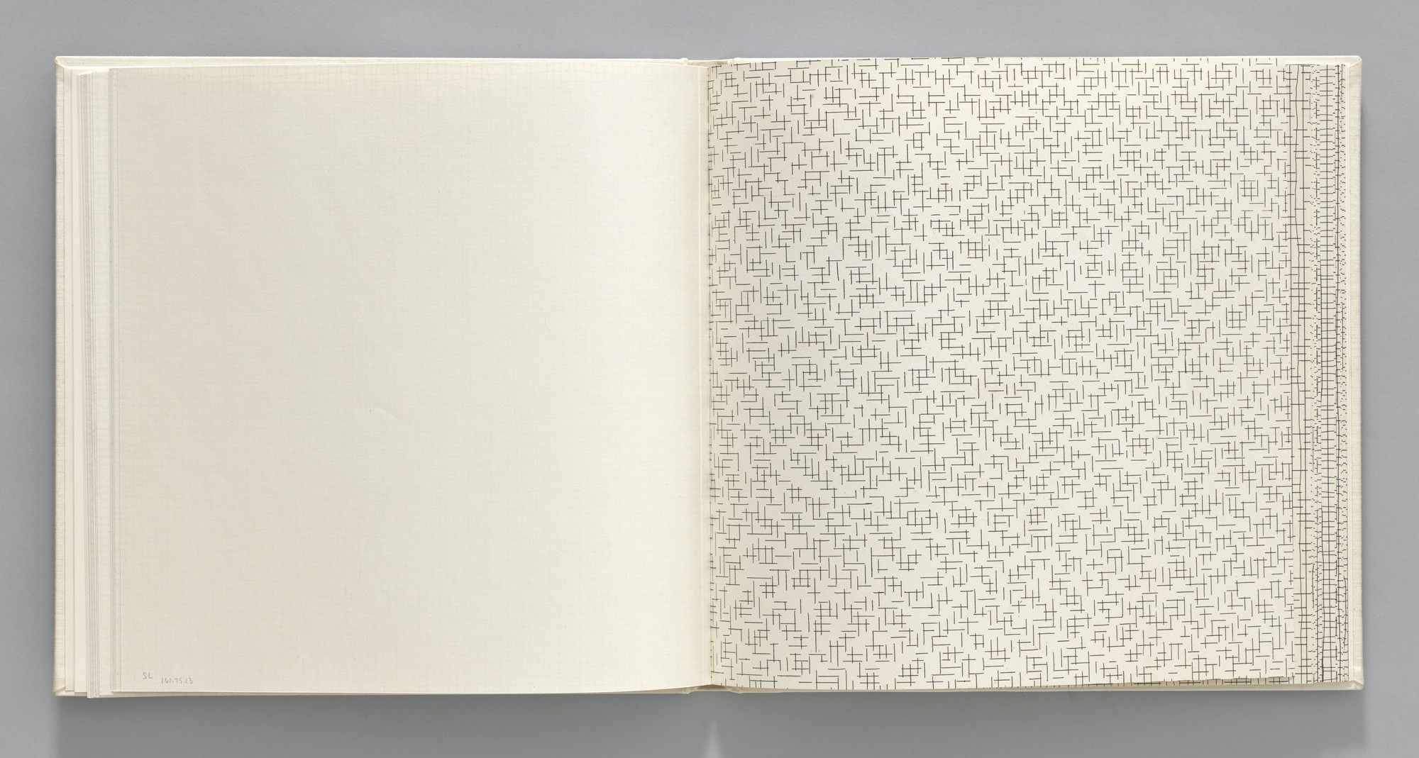 Sol LeWitt. Broken/Broken (plate, folio 17) from Grids, Using Straight Lines, Not-Broken Lines and Broken Lines in all Their Possible Combinations