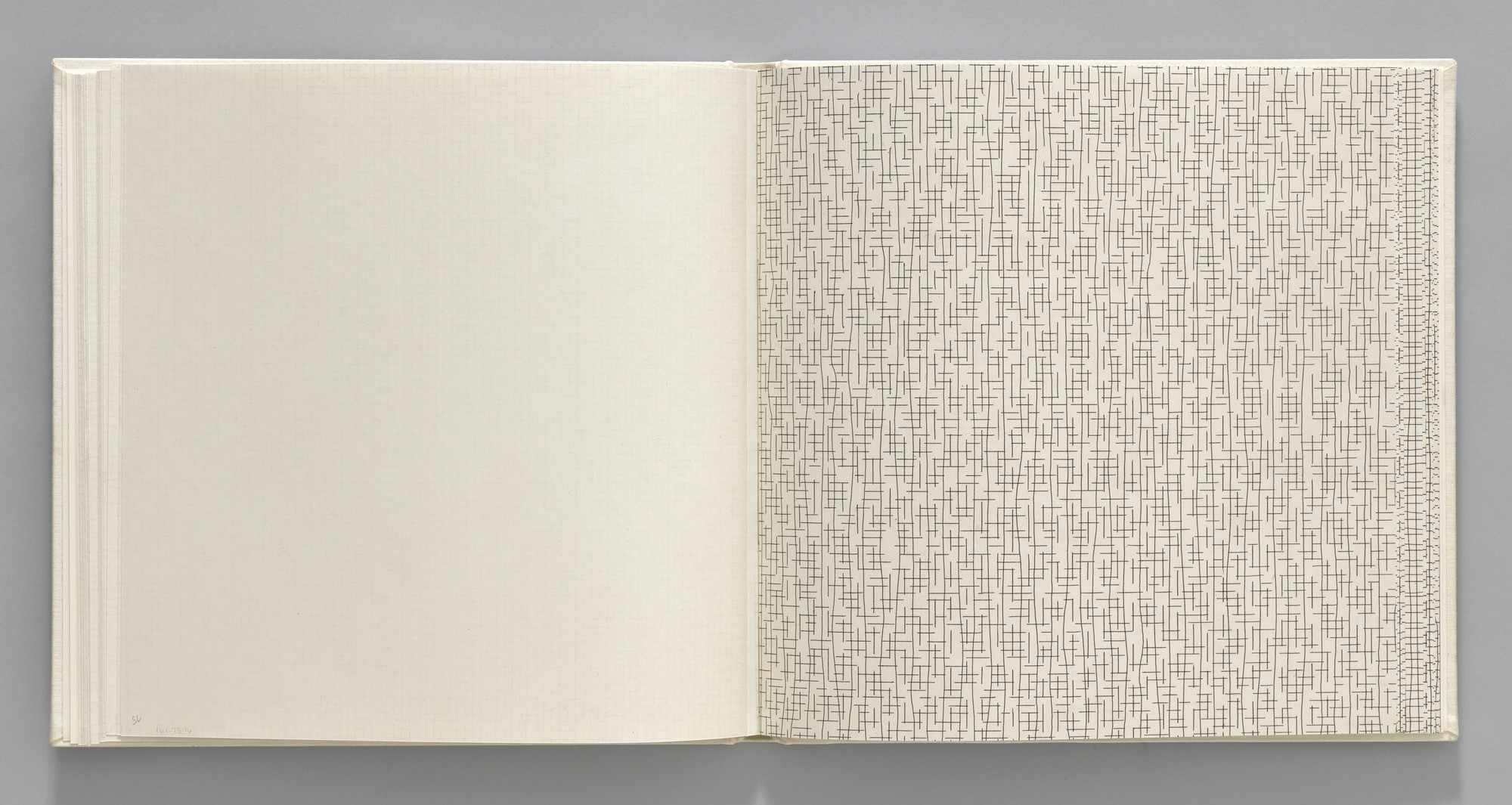 Sol LeWitt. Broken/Not-straight, Broken (plate, folio 20) from Grids, Using Straight Lines, Not-Broken Lines and Broken Lines in all Their Possible Combinations