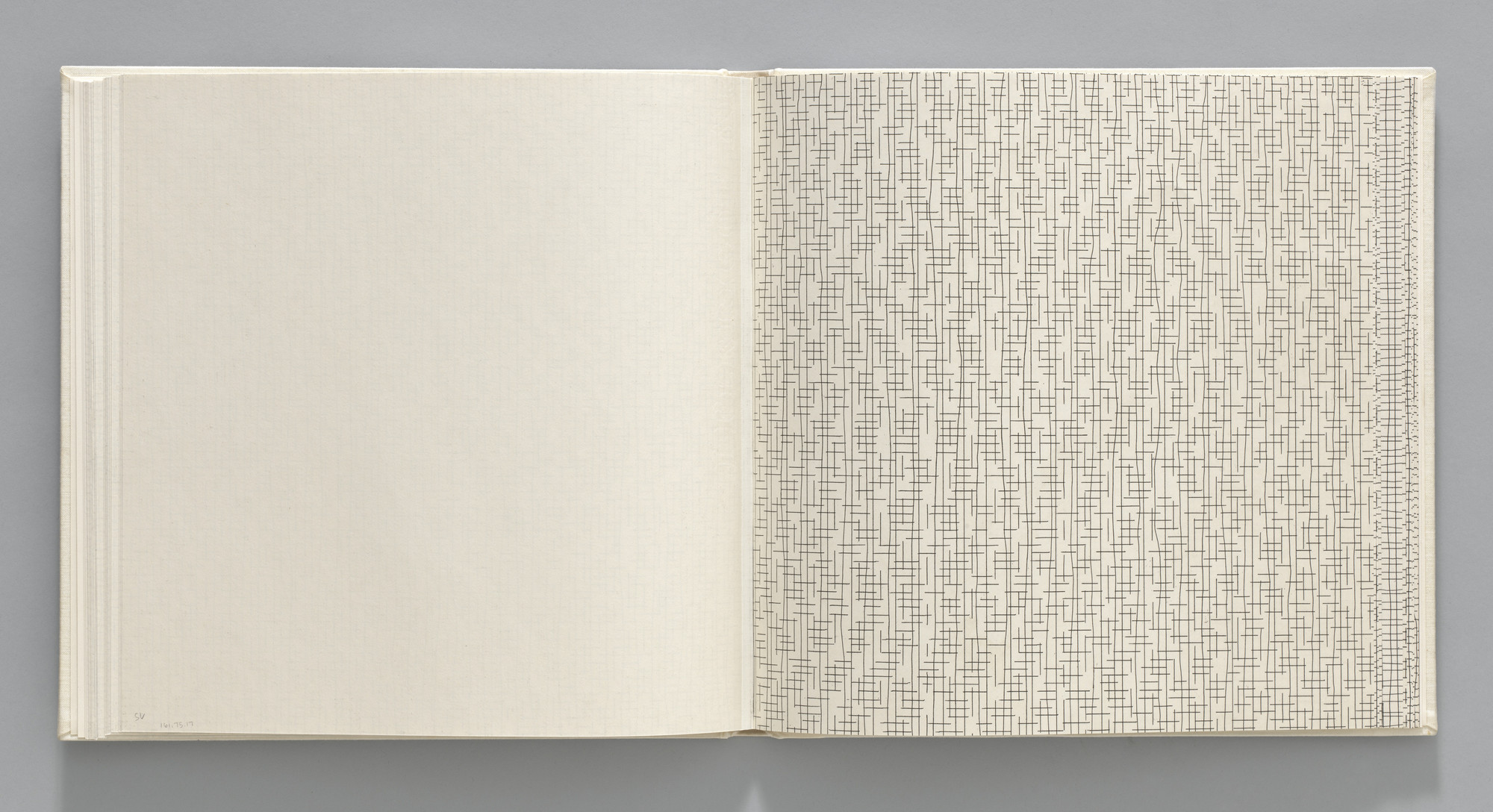 Sol LeWitt. Broken/Straight, Not-straight, Broken (plate, folio 21) from Grids, Using Straight Lines, Not-Broken Lines and Broken Lines in all Their Possible Combinations
