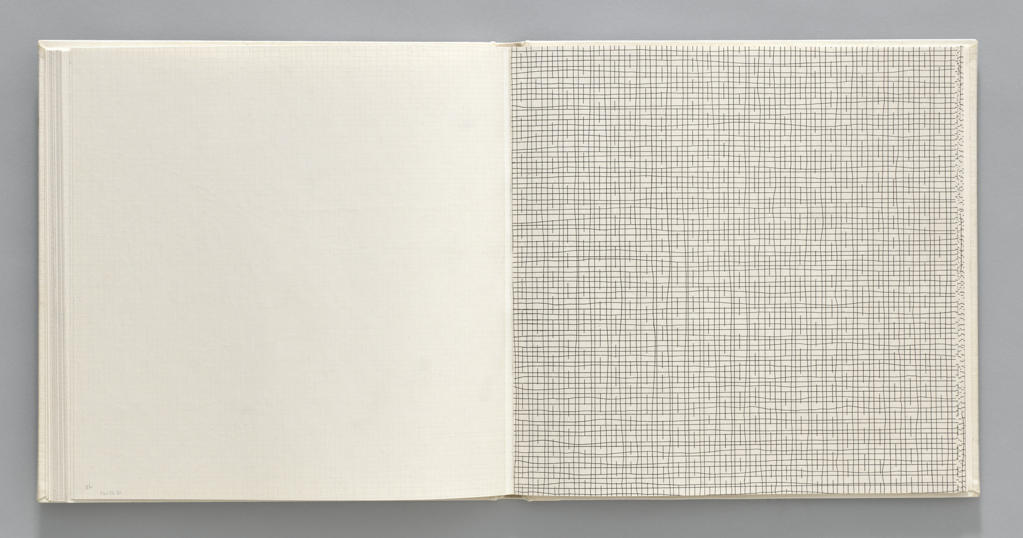 Sol LeWitt. Straight, Not-straight/Straight, Not-straight, Broken (plate, folio 25) from Grids, Using Straight Lines, Not-Broken Lines and Broken Lines in all Their Possible Combinations