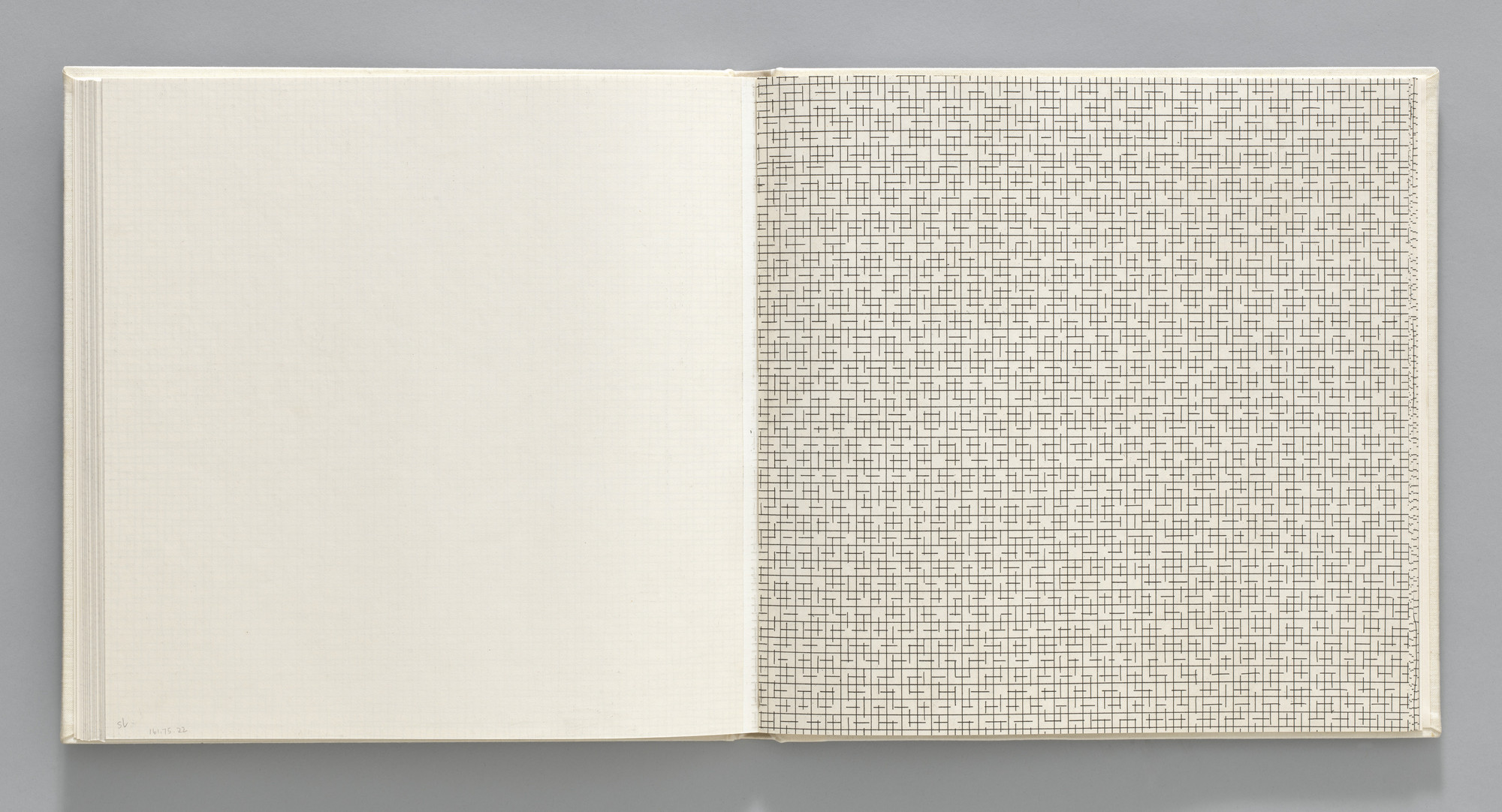 Sol LeWitt. Straight, Broken/Straight, Broken (plate, folio 26) from Grids, Using Straight Lines, Not-Broken Lines and Broken Lines in all Their Possible Combinations