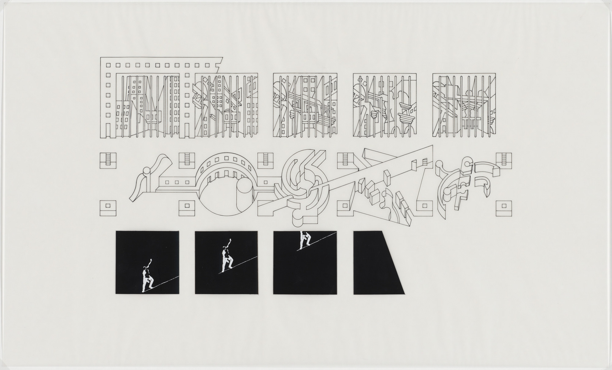 Bernard Tschumi. The Manhattan Transcripts Project, New York, New York, Episode 4: The Block. 1980-81