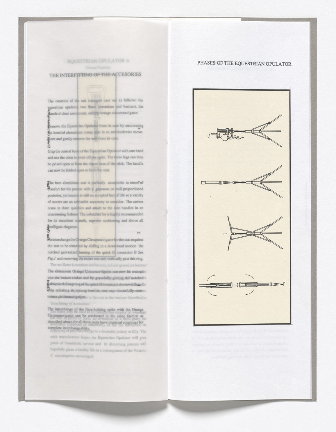 Paul Etienne Lincoln. Equestrian Opulator (Instruction Manual). 1990